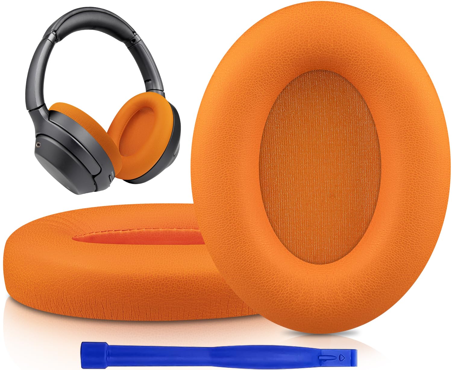 SOULWIT Professional Earpads Cushions Replacement for Sony WH-1000XM3 (WH1000XM3) Over-Ear Headphones, Ear Pads with Softer Protein Leather, Noise