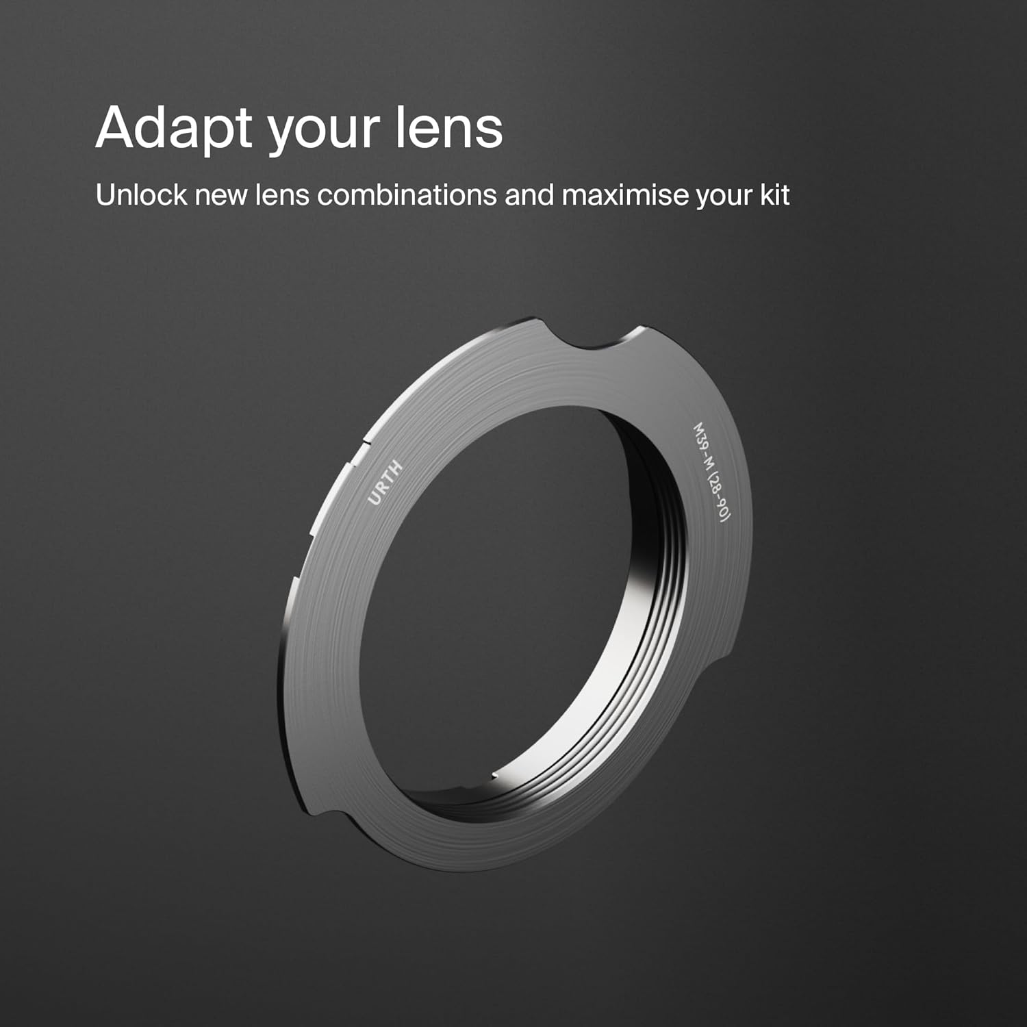 Urth Lens Mount Adapter: Compatible with M39 Lens to Leica M Camera Body (28-90mm Frame Lines)