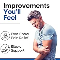 Vista 4 de Codera para tendinitis de codo Soporte de túnel cubital para dormir Soporte de brazo y manga de compresión inmovilizadora para alivio del dolor