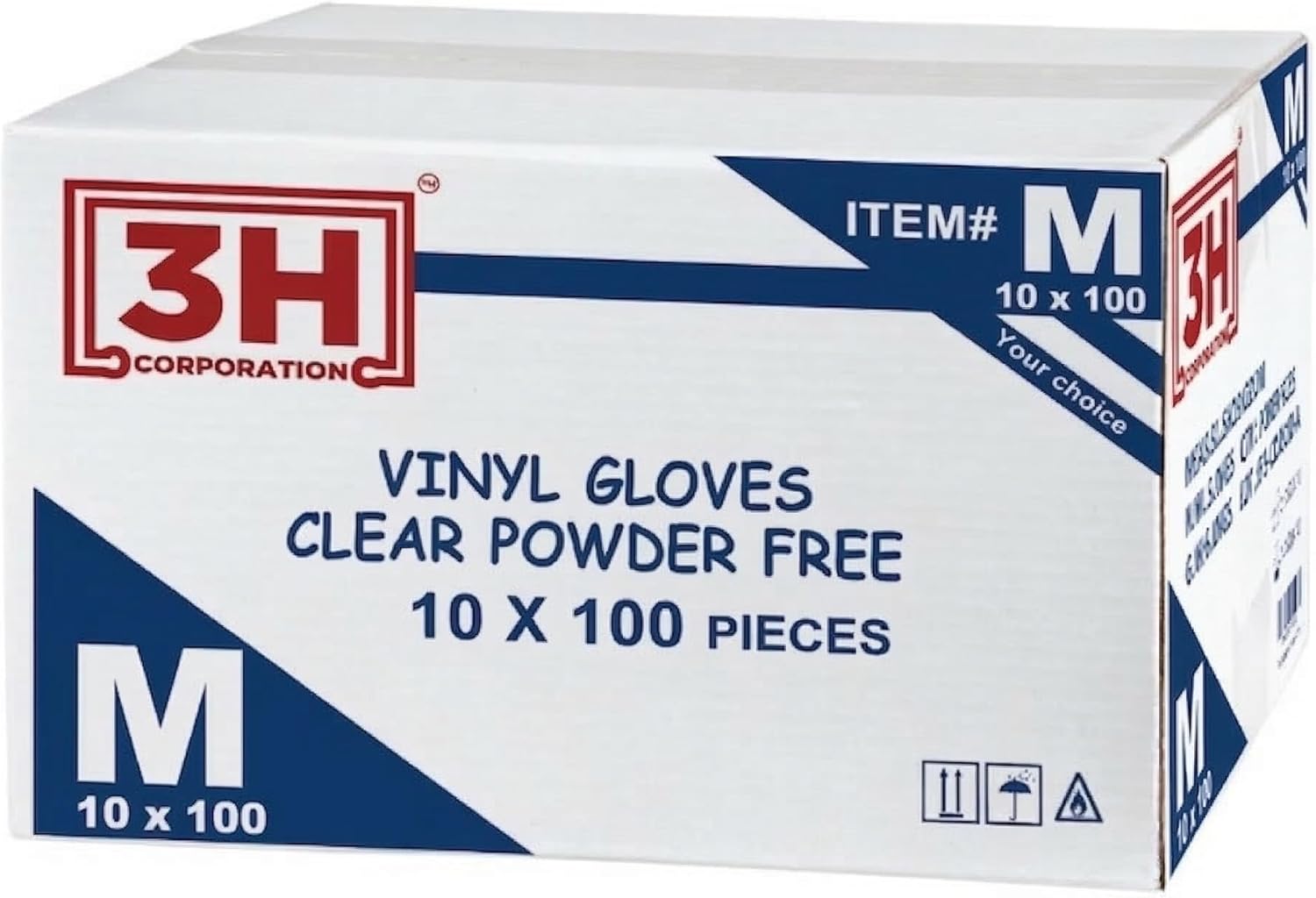 Disposable Vinyl Gloves (1000/case, Mediun), Food Safe, Latex-Free Powder-Free, Clear Plastic Gloves for Cooking, House Clean, Meal Prep, Cafering