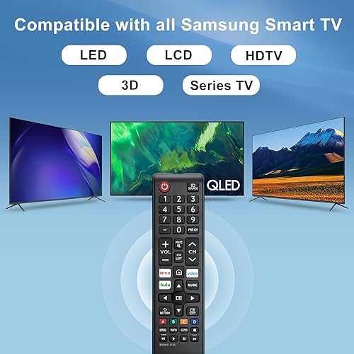 Vista 26 de Paquete de 2: nuevo control remoto universal para todos los controles remotos de TV Samsung, compatible con todos los televisores inteligentes