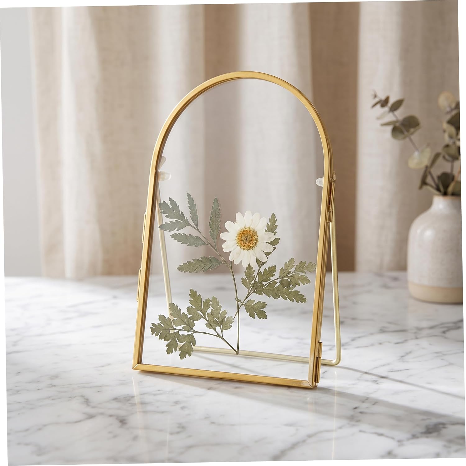 Gold Floating Frame, DIY Transparent Handprint Display Frame, Small image 5