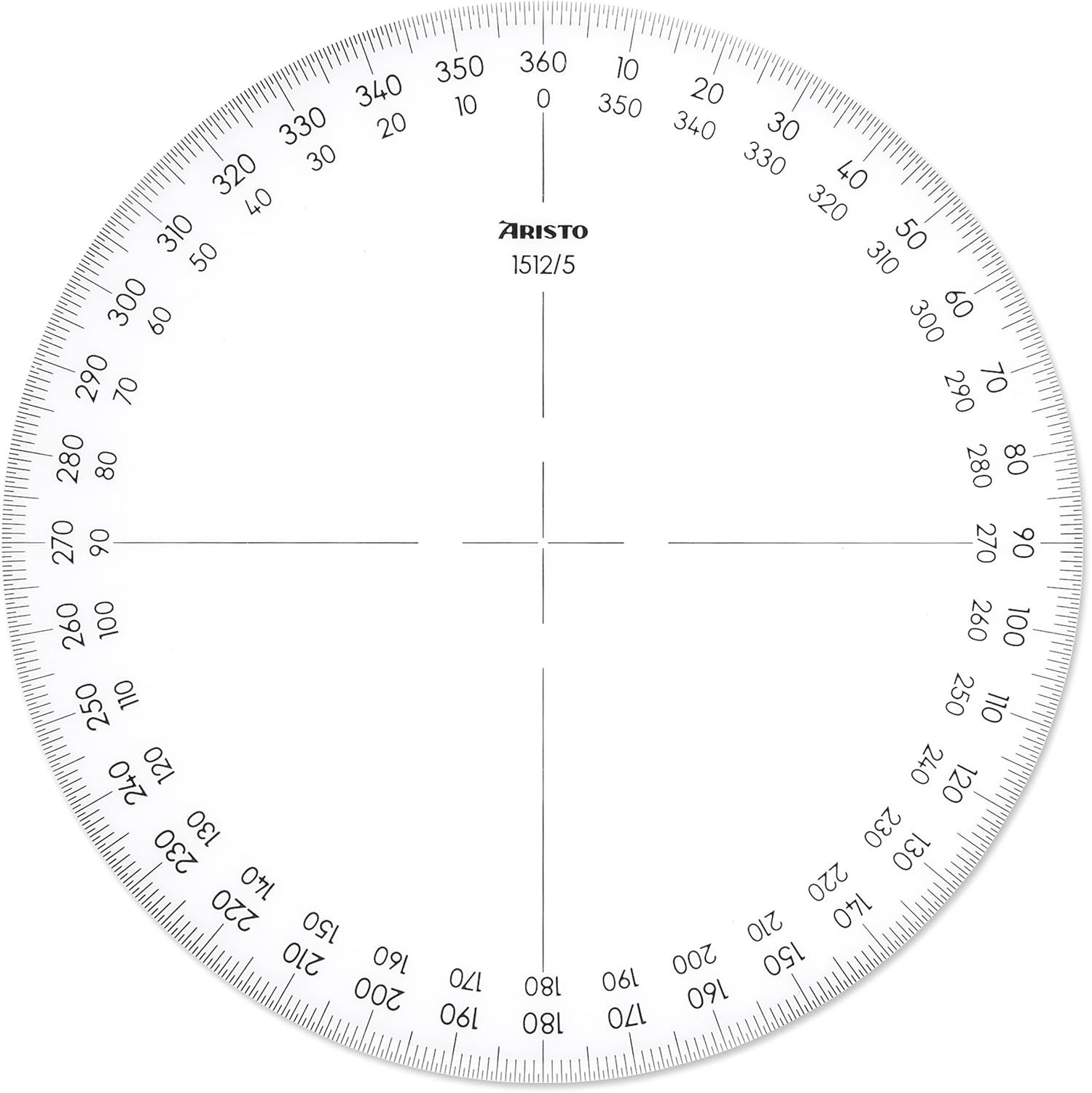 Aristo AR1512/5 Full Circle Protractor 360°