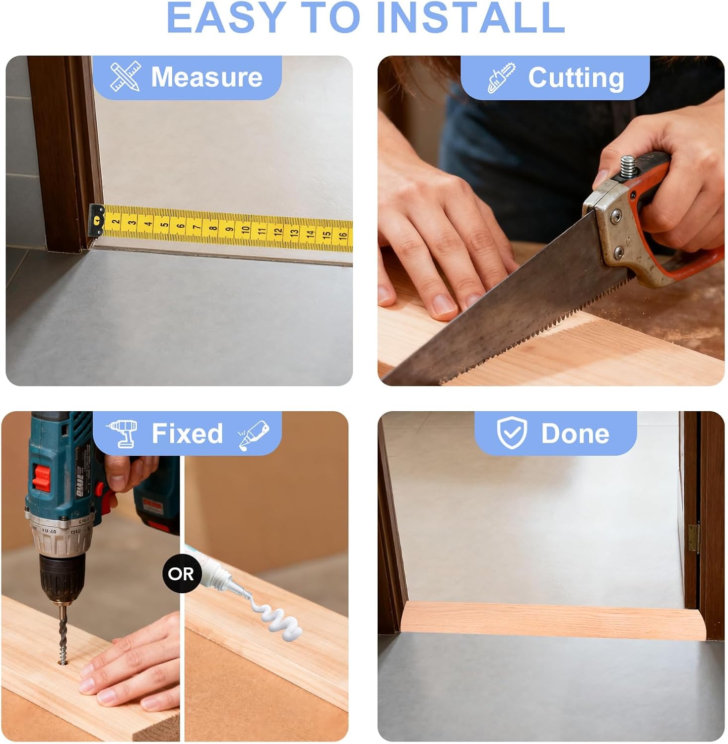 3.5"W 48" L Solid FAS1 Red Oak Floor Transition Strip, 3/4" Overlap Threshold for Doorways, Reduces Height Differences Between Carpet Tile Wood Vinyl Laminate Flooring (48" L, Unfinished)