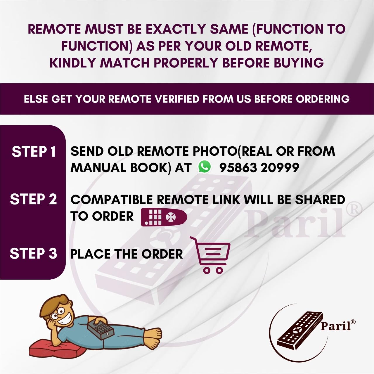 Compatible/Replacement for Thomson LCD/LED TV Remote Control (Exactly Same Remote Will Only Work) Compatible/Replacement for Thomson LCD/LED TV Remote Control (Exactly Same Remote Will Only Work)