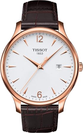 T063.610.36.037.00 Tissot Men's Quartz Watch with White Dial Analogue Display