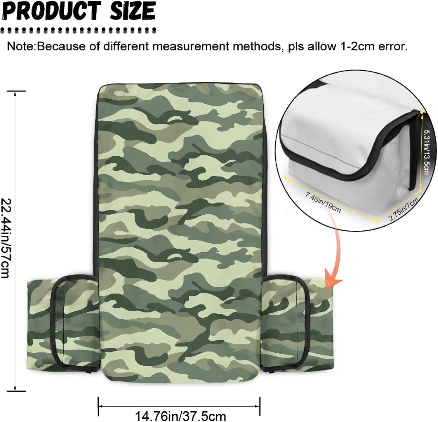 Bulopur Green Camouflage Tractor Seat Cover Protector All Weather Universal Riding Lawn Mower Seat Cover Fit for Craftsman Cub Cadet John Deere