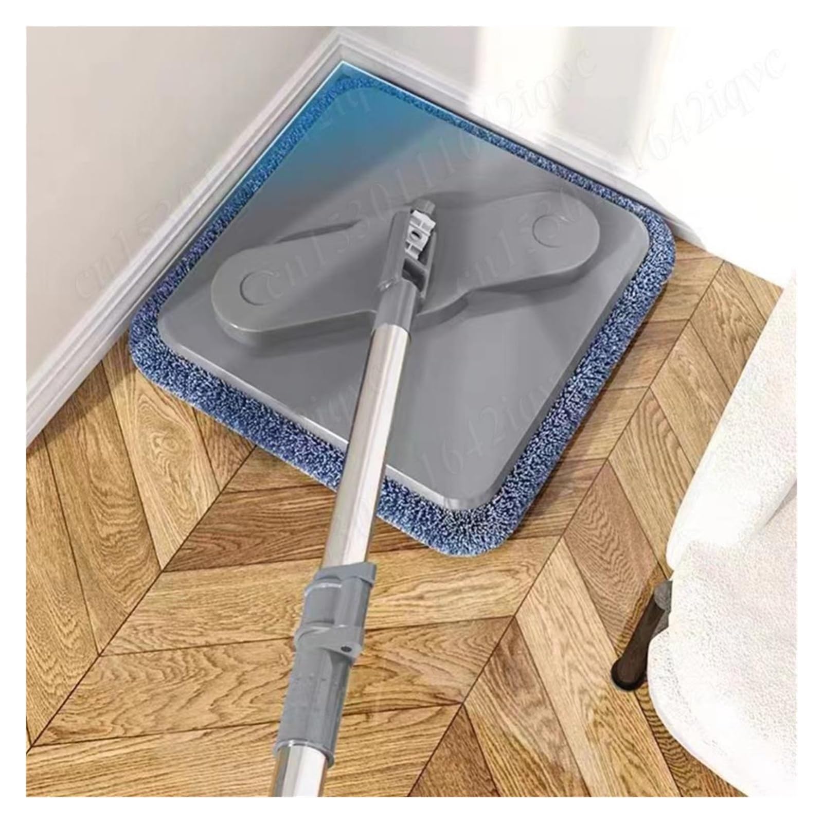 Compatible con barredora mágica for limpieza de pisos, juego de trapeador y cubo for limpieza de pisos, trapeadores exprimibles, rotación de 360 ​​°, trapeador plano for pisos, escoba, limpiador de tr
