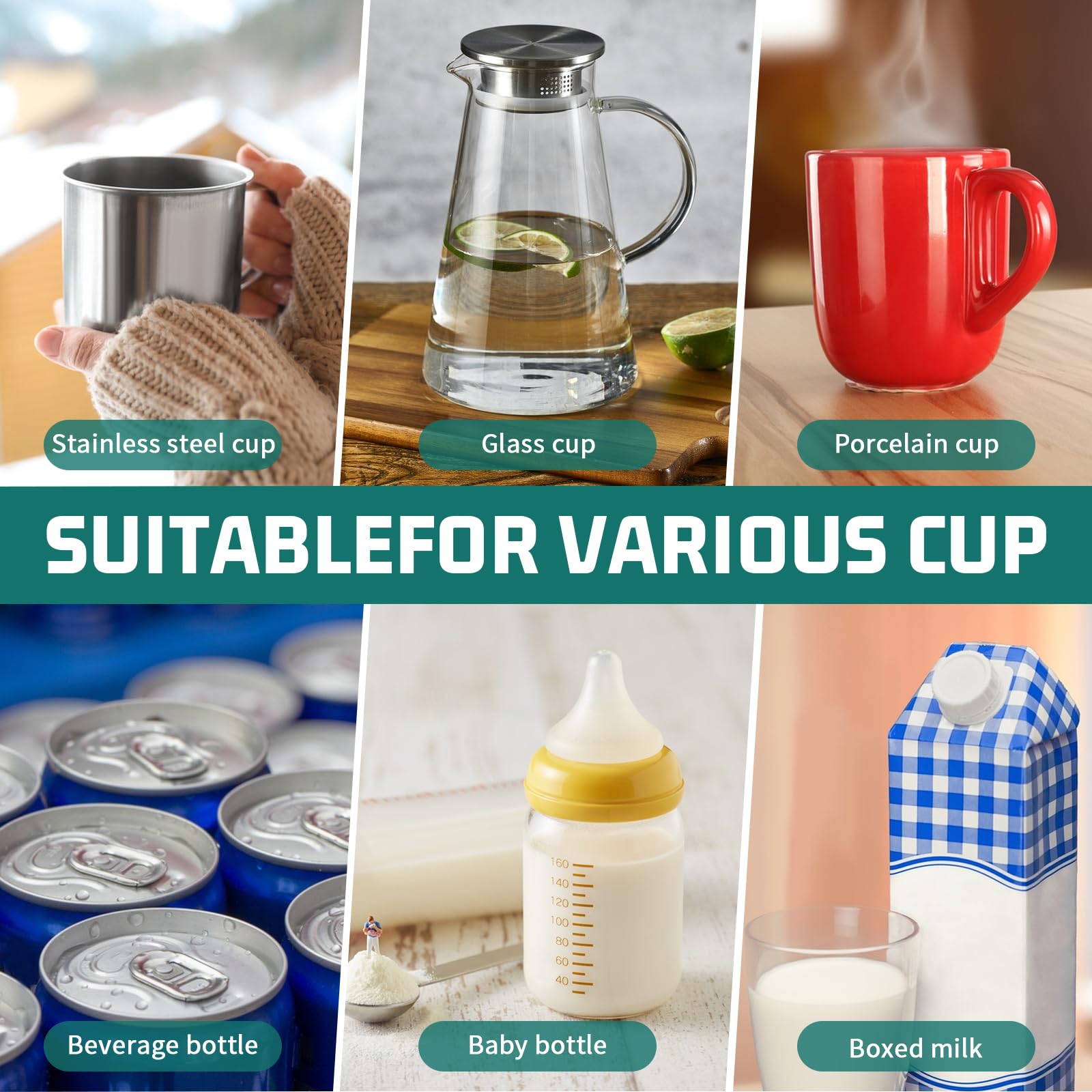 Scalda Tazze Elettrico Intelligente - 2 Temperature, Spegnimento Automatico 8h, Riscalda Bevande Fino A 55°C - Foto 9