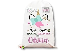 Unicorn Santa Sack: Personalized Christmas Cheer