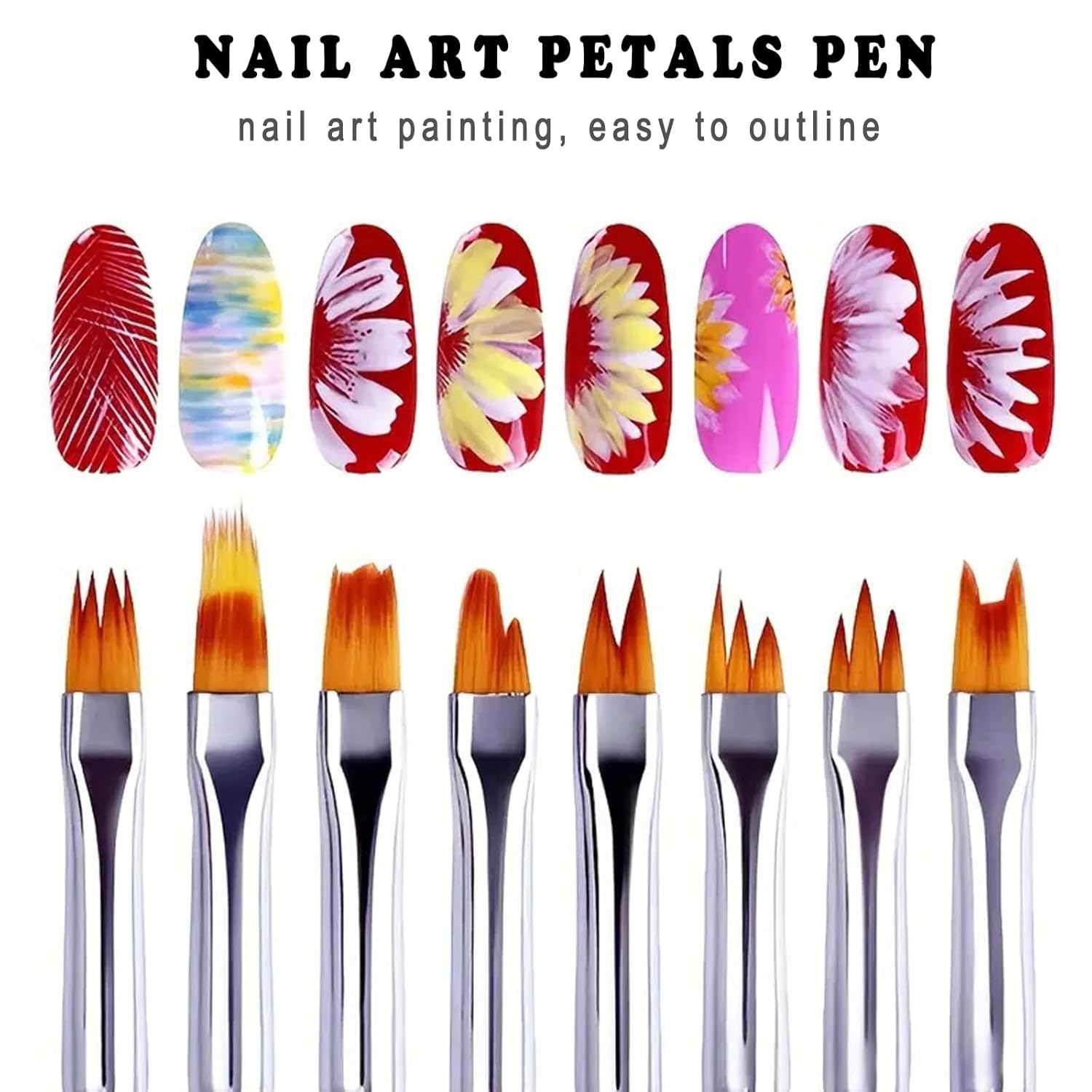 Nail Art Brushes Nail Art Tool Kit, Nail Design Tools Set with Liner Brushes, Dotting Pens, UV Gel Brushes, for DIY Nail Art, Salon and Home Use (Pink Style 37pcs)