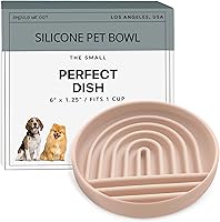 Vista 1 de Should We Go? Alimentador lento para perros y gatos, el tazón Slowdown de silicona, solución para comer lentamente con diseño moderno de alfombrilla