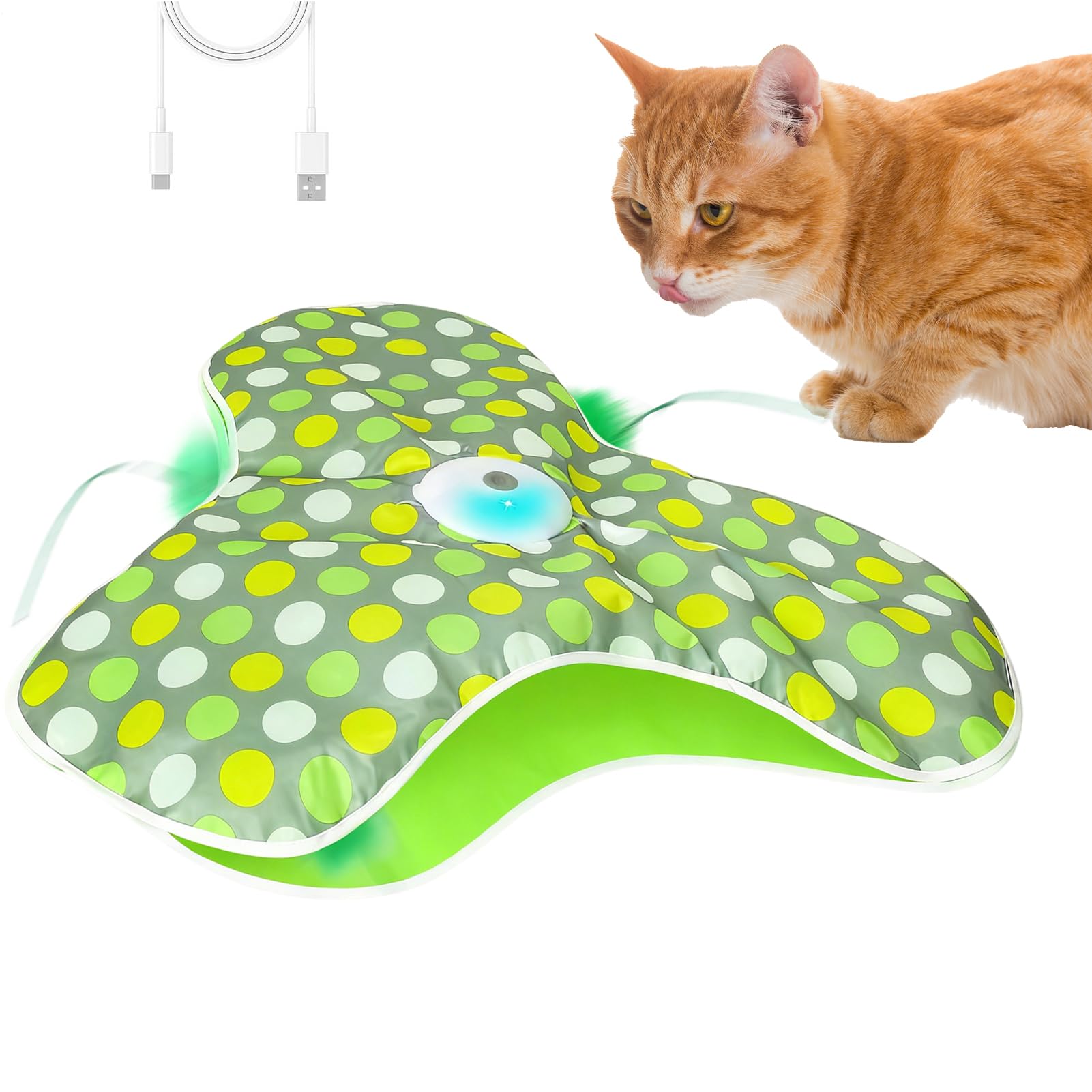 Jouet Interactif pour Chat De Leurres Cachés Mobiles