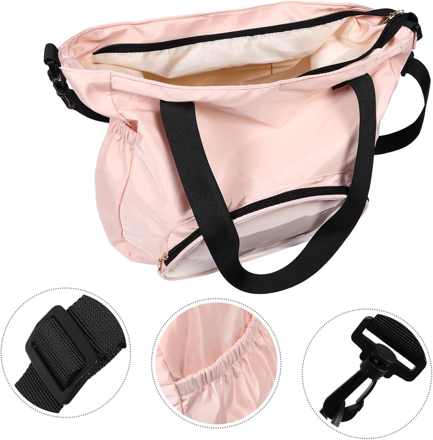 Fashionable Large Capacity Crossbody Bag Versatile Handbag for Moms for Pet Travel Materials Ample Space for Items