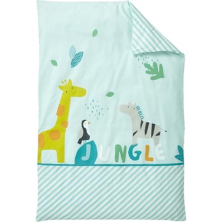 Vertbaudet Housse De Couette Bebe Jungle Party Oeko Tex Vert Clair Imprime 100x1 Amazon Fr Bebe Et Puericulture