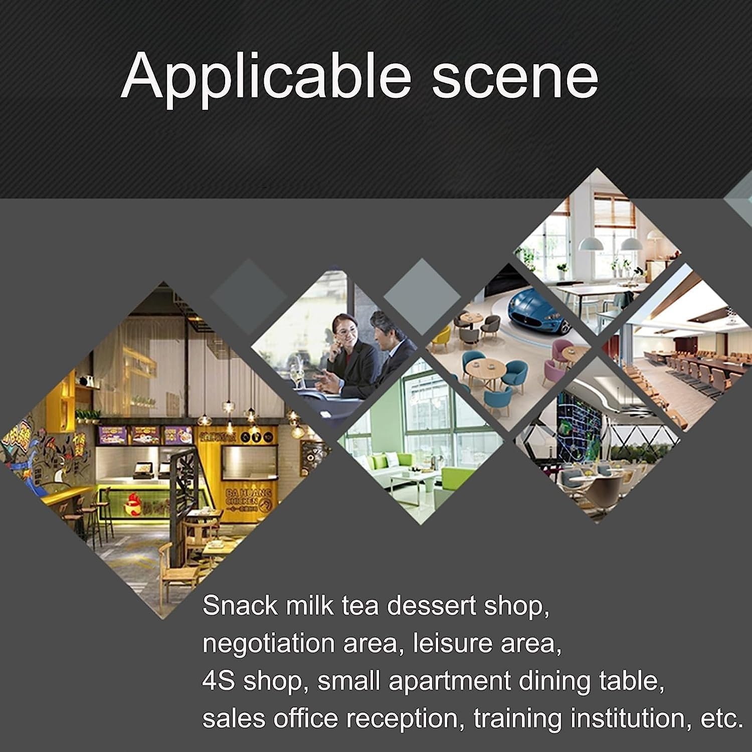 Office Reception Table Set, Round Conference Coffee Table and Chairs for Business, Club, Balcony, Small Apartment Rest Area Furniture Combination