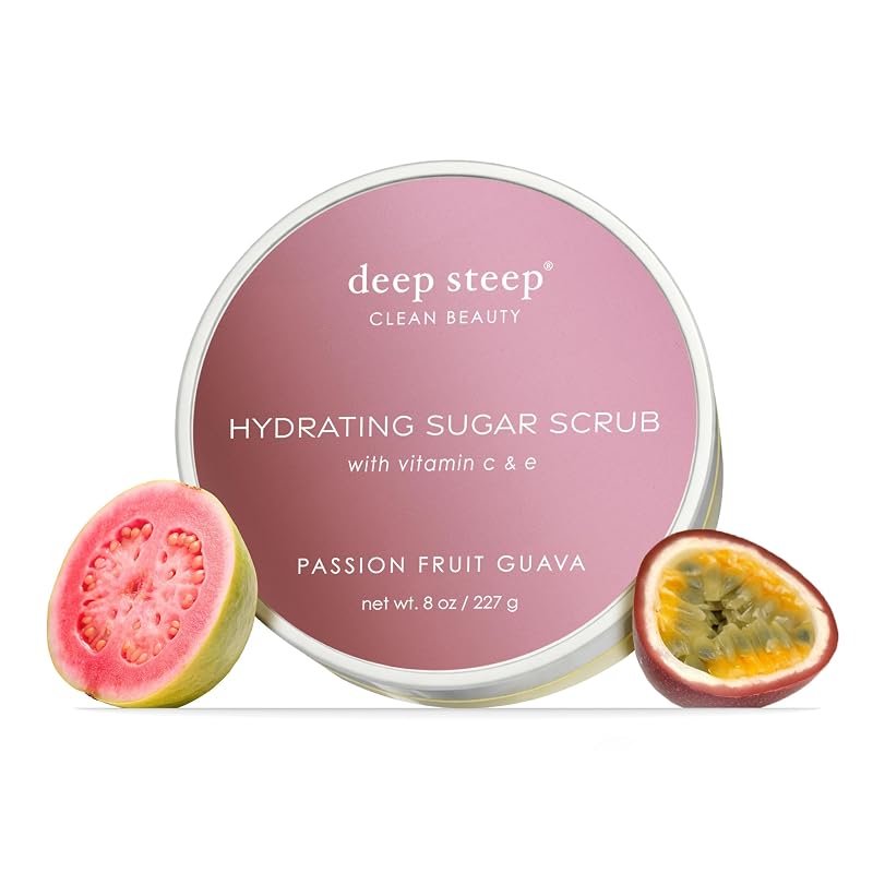 Deep Steep Esfoliante Corporal de Açúcar Maracujá e Goiaba, 227 g