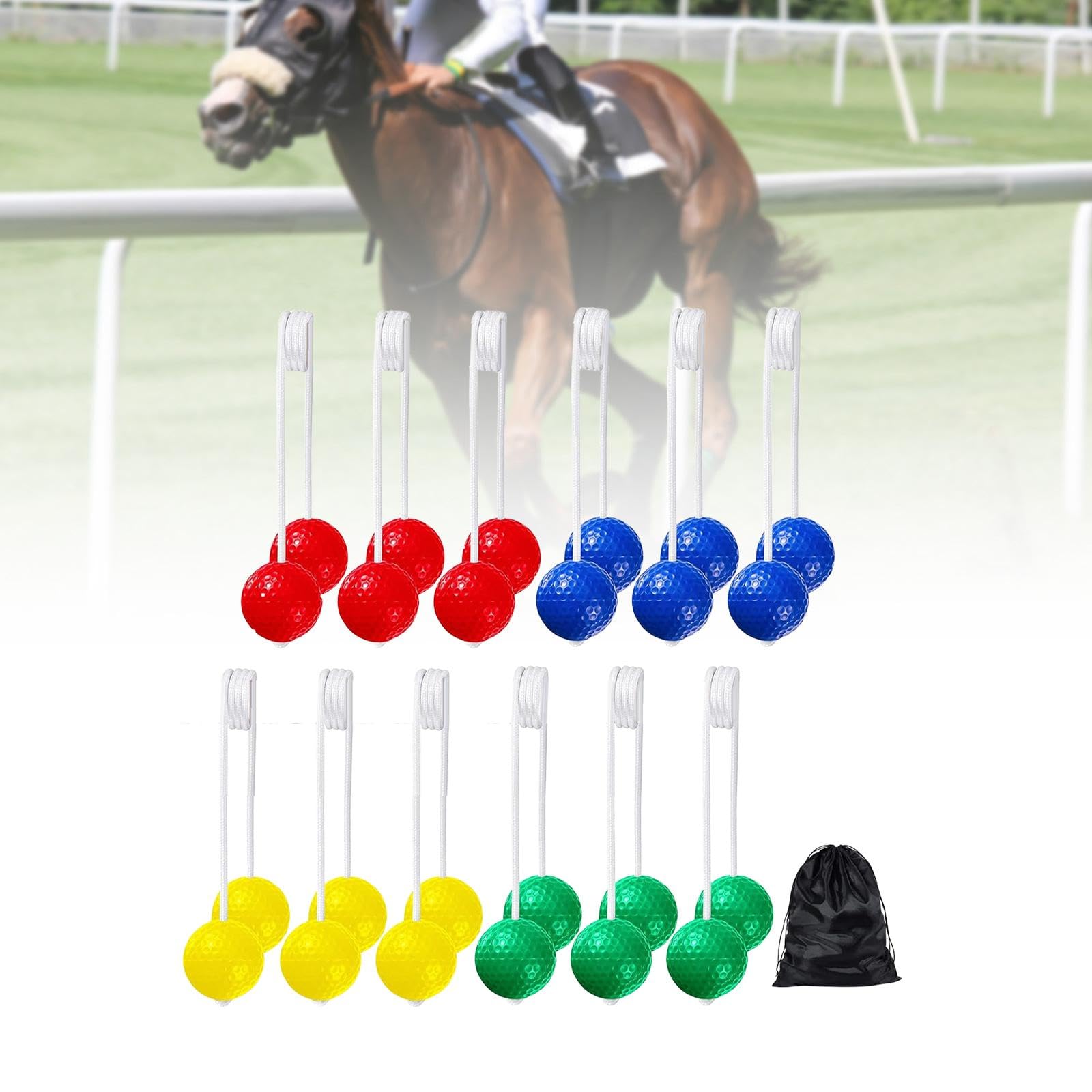 Set di 12 Palline a per Allenamento di Gioco, 42 Mm, per Prato, Club Sportivi Indoor/Outdoor