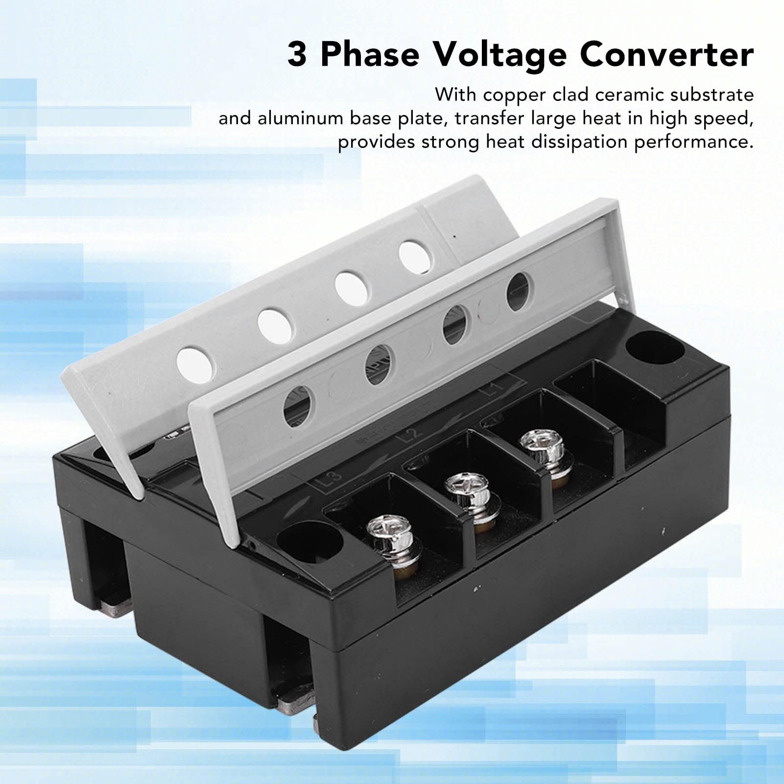 Convertisseur de Tension Intelligent de Servotransformateur de 3 Phases 7.5KW pour L'alliage D'aluminium D'équipement Industriel de Petite Taille 106x75x39mm