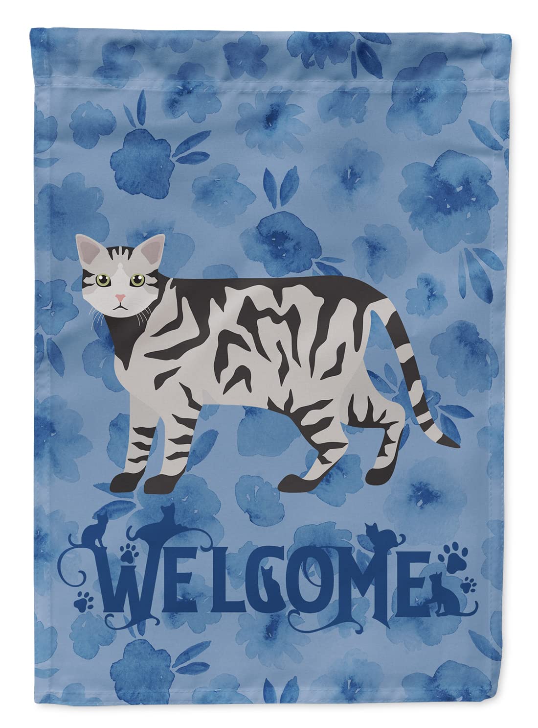 Drapeau de maison chat European Shorthair, grand format multicolore pour votre jardin
