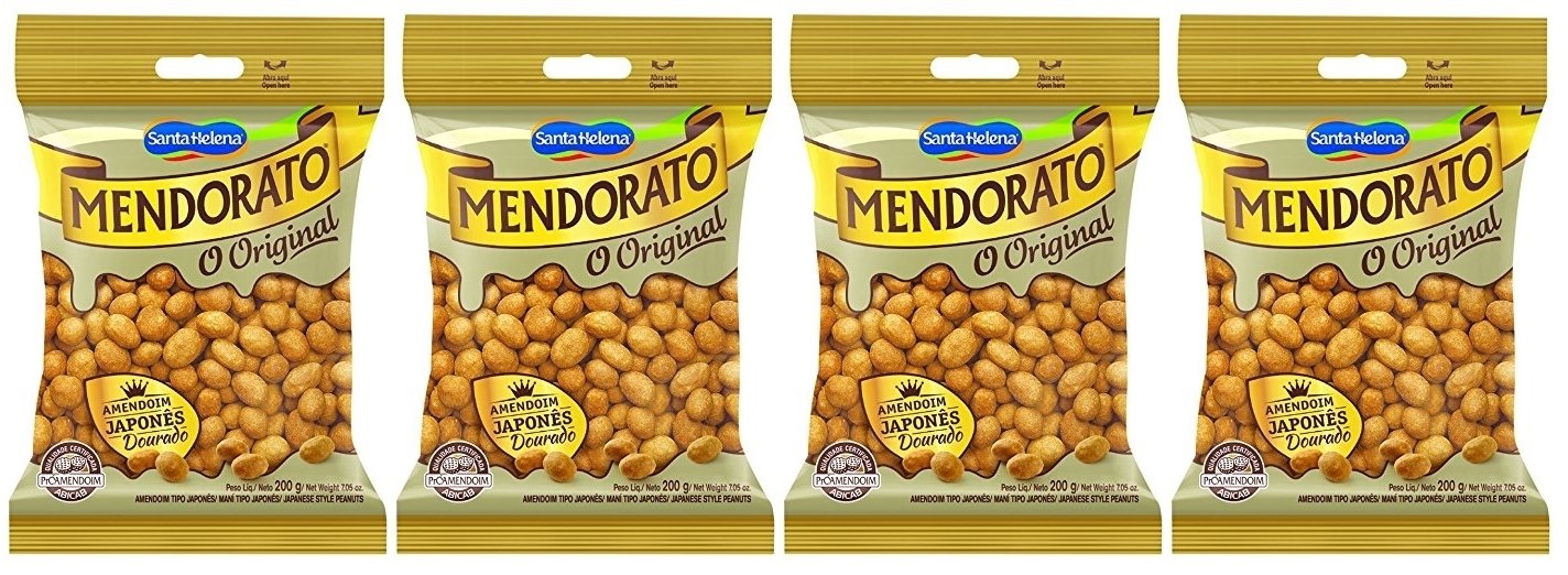 Mendorato Peanuts 7oz | Amendoim Japonês 200g (Pack of 04)