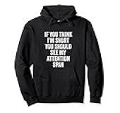Short Attention Span ADHD Awareness Funny Pullover Hoodie