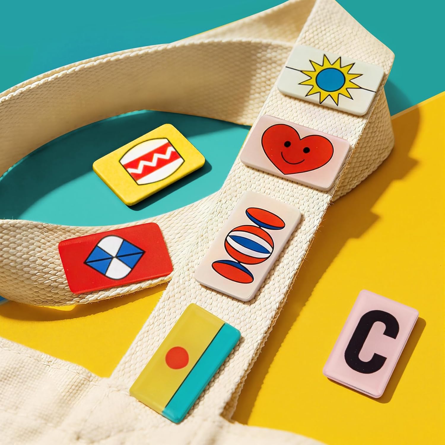 Rectangle Pin Button Maker Machine Kit, Button Press Machine w/ 100set 1.5''x2'' Pinback Button Making Supplies, Pin Badge Kit for Party Favors, Events, Business, School, Gifts