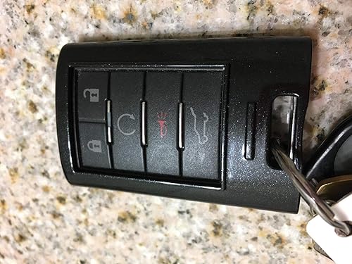 Vista 6 de Carcasa iJDMTOY para llavero de mando a distancia de Cadillaic, Negro