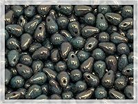 Vista 35 de Cuentas de vidrio checo de 50 piezas, 6 x 9 mm, en forma de lágrima, color rosa claro, Rosaline 70120