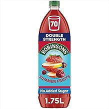 Robinsons Fruit Squash - Low Calorie - Double Strength - Summer Fruits 1.75 Litre