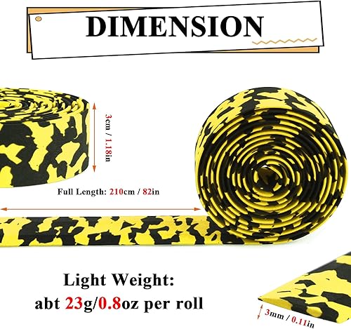 Miniatura 2 de KINGOU Envolturas de barra de cinta para manillar de bicicleta de carretera EVA de camuflaje - 2 unidades por juego