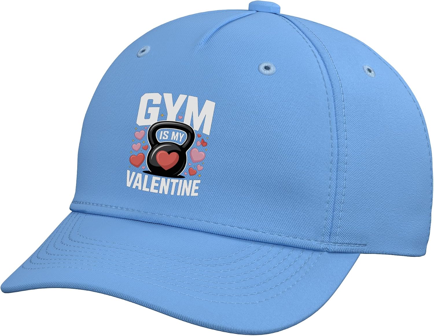 Gym is My Valentine Fitness Workout Love Adjustable Baseball Hat