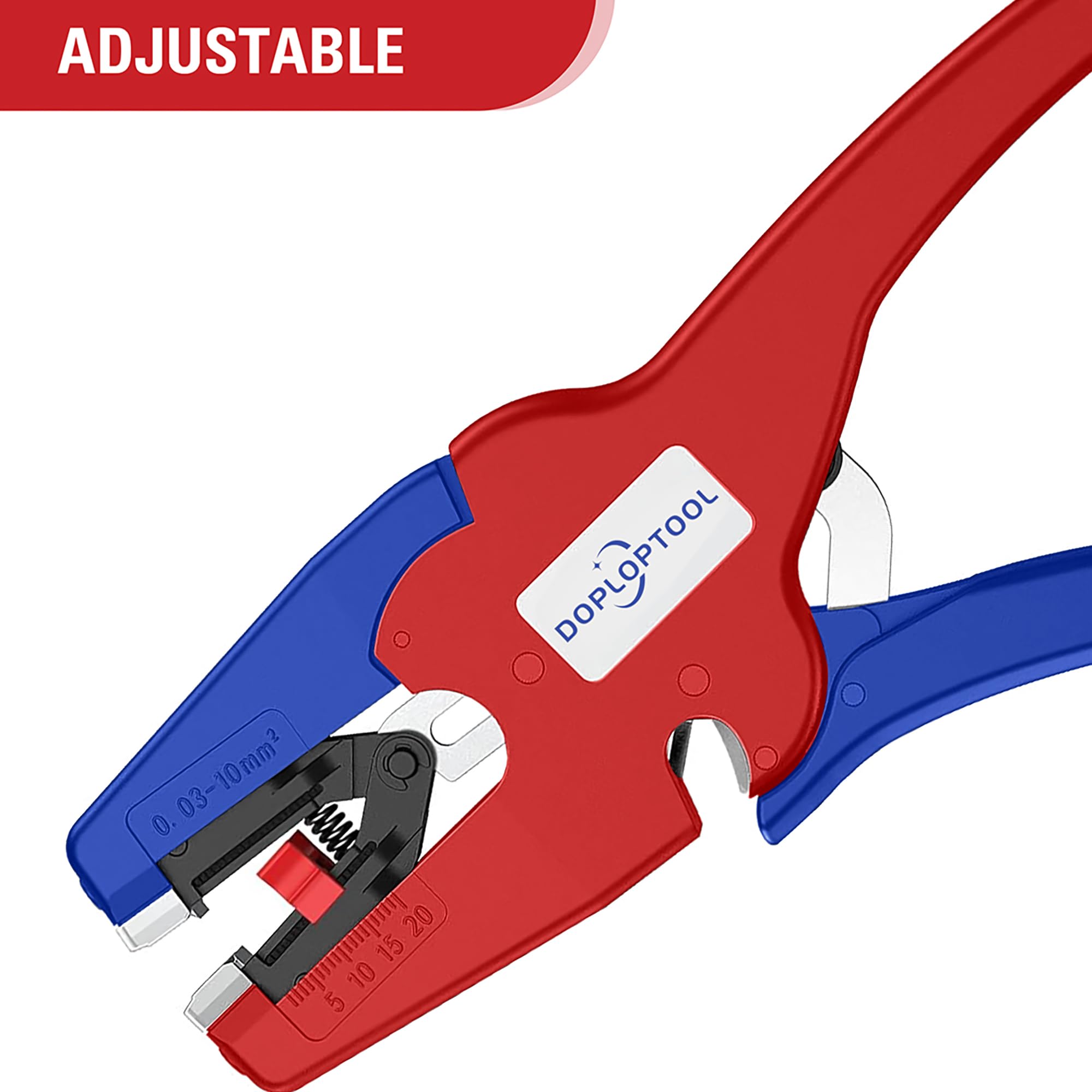 Doplop Abisolierzange Automatisch Kabelabisolierer Kabelabisolierer für Elektroinstallation, Elektronik [AWG 32-7/0.03-16mm²]