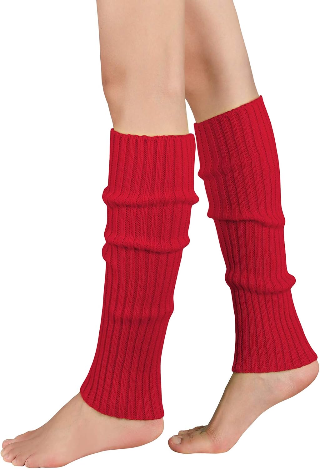 American Trends Leg Warmers for Women Girls 80s Ribbed Leg Warmer for Neon Party Knitted Fall Winter Sports Socks