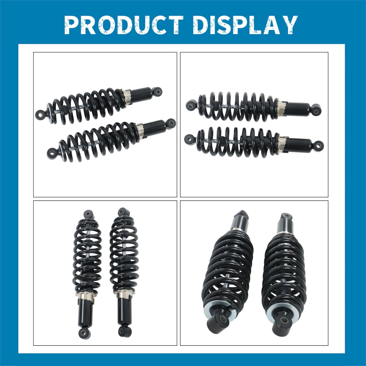 Silscvtt 2 of them Iron Black Front Shock Absorbers Replacement for John XUV XUV590E XUV590I XUV590M Gator AUC12197