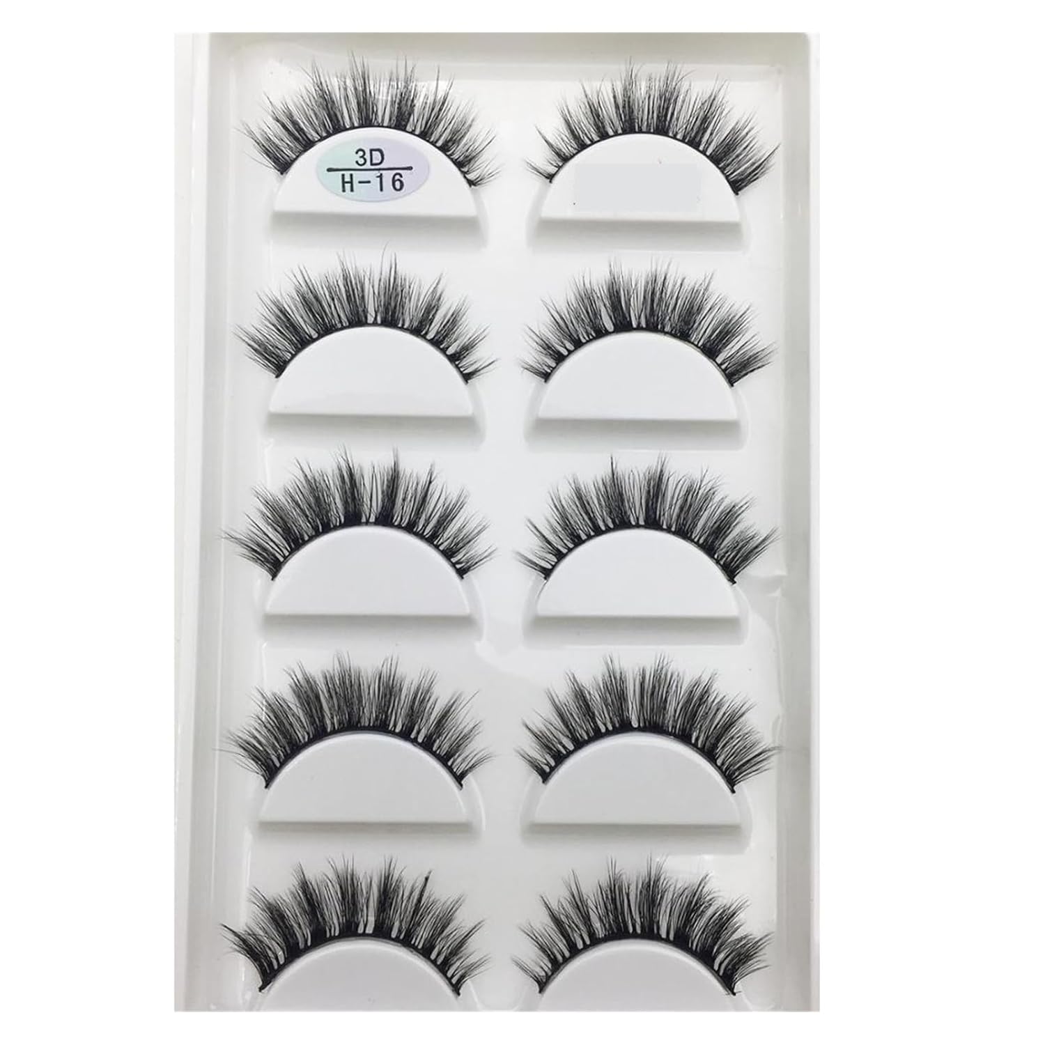 UAMOU 10 50 Boxes 5 Pairs 3D Mink False Eyelashes Hair Natural Cross Long Messy Makeup Fake Eye