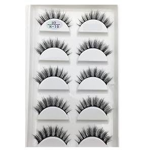 UAMOU 10 50 Boxes 5 Pairs 3D Mink False Eyelashes Hair Natural Cross Long Messy Makeup Fake Eye