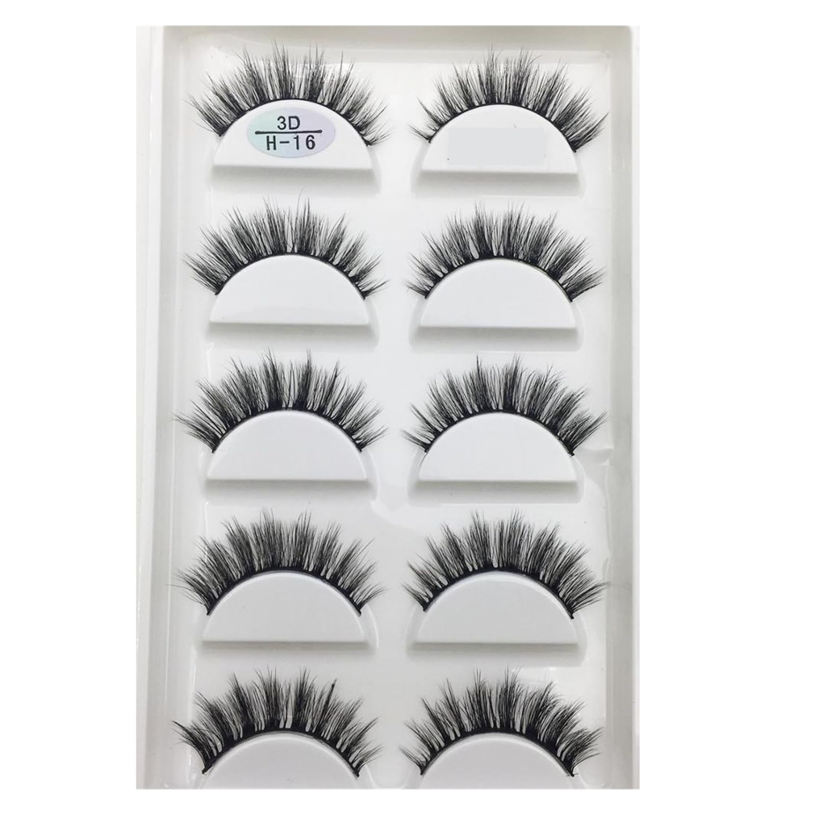 UAMOU 10 50 Boxes 5 Pairs 3D Mink False Eyelashes Hair Natural Cross Long Messy Makeup Fake Eye