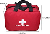 Vista 2 de AOUTACC Kit vacío de primeros auxilios de nailon, compacto, impermeable y ligero, bolsa de primeros auxilios con cremallera para emergencias