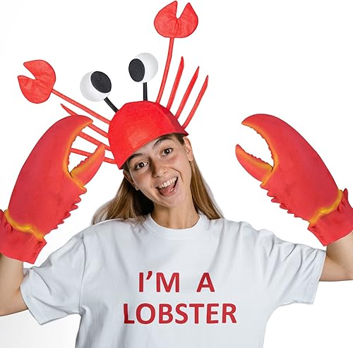 Miniatura 10 de Valentoria Divertidos guantes de garras de cangrejo de langosta para manos, arma de juguete, disfraz de Halloween, juego de simulación, fiesta,