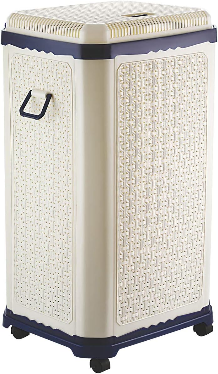 Primeway Setag XXL MP Laundry Utility Storage Polypropylene Basket w/Lid on 4 wheels, 65L, Blue