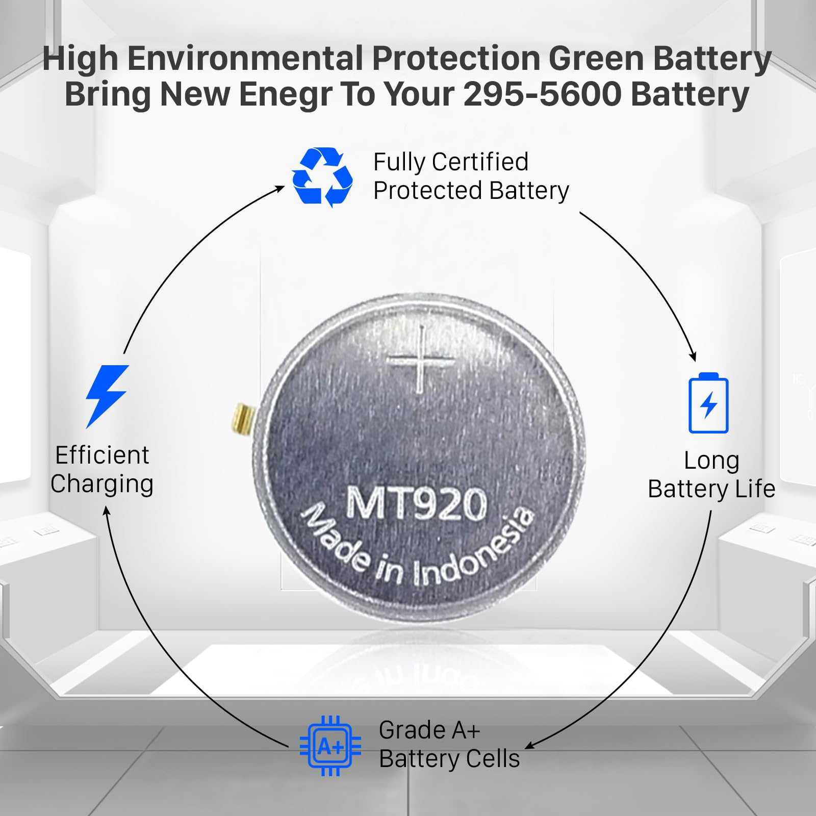 Para Citizen condensador 295-5600 batería MT920 295-56, apto para Eco Drive C650 E811 E810 B620 7821