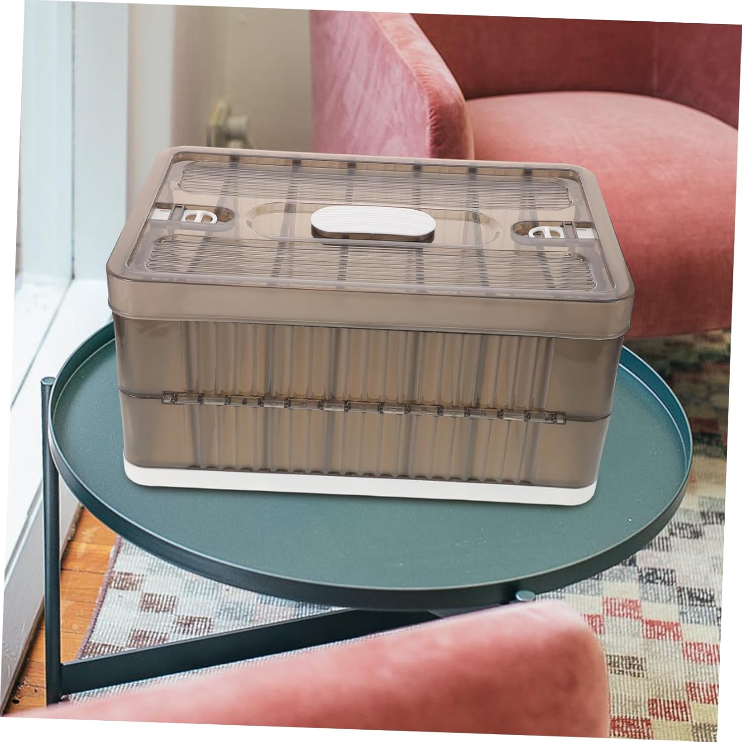 DECHOUS 7-compartment Clothes Storage Box Closet Organizer Baskets for Pants Dresses