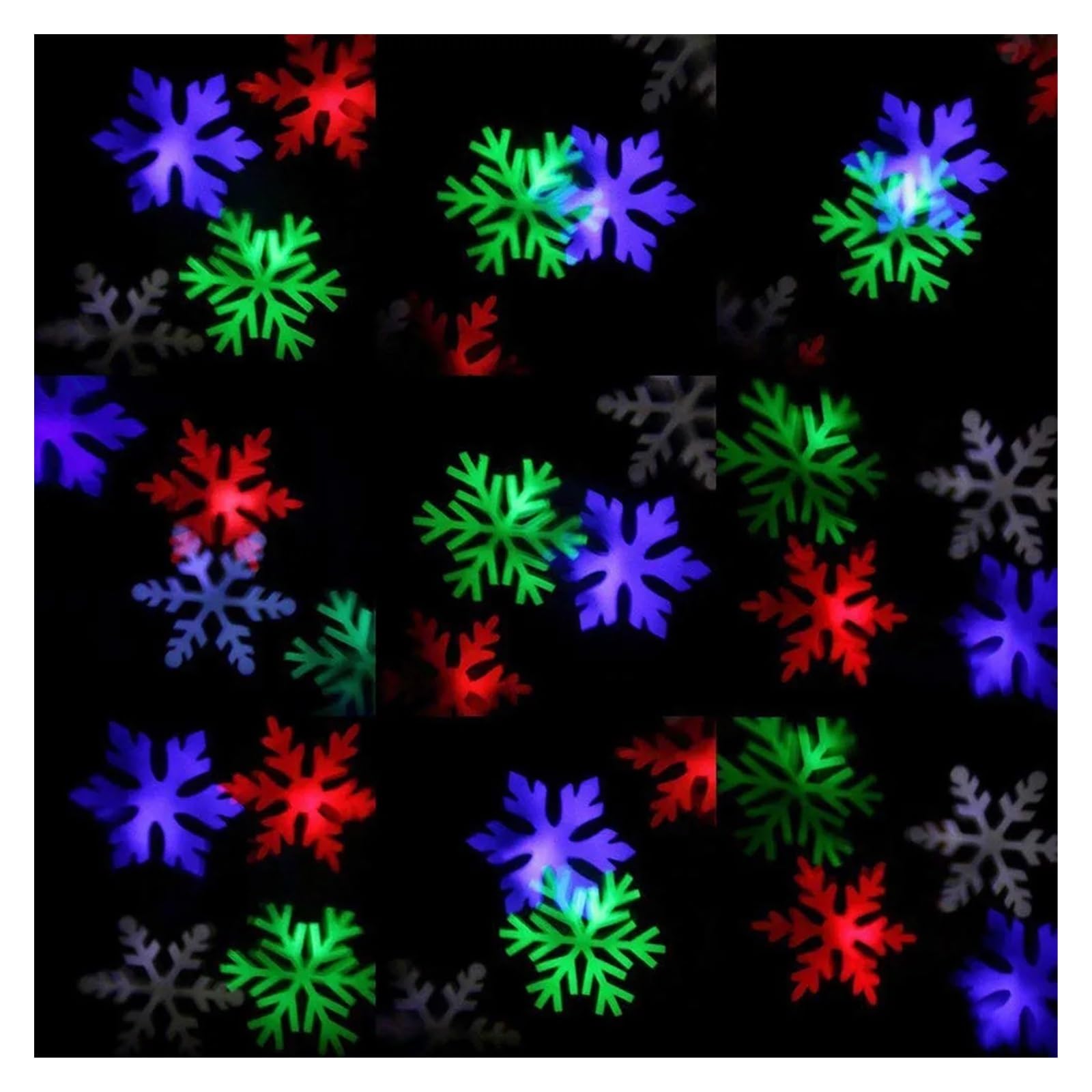 Proiettore di Luce, proiettore olografico di Halloween, Luce Solare da Discoteca a Forma di Fiocco di Neve di Natale IP65, Lampada da proiezione di nevicate in Movimento per Esterni, decoraz