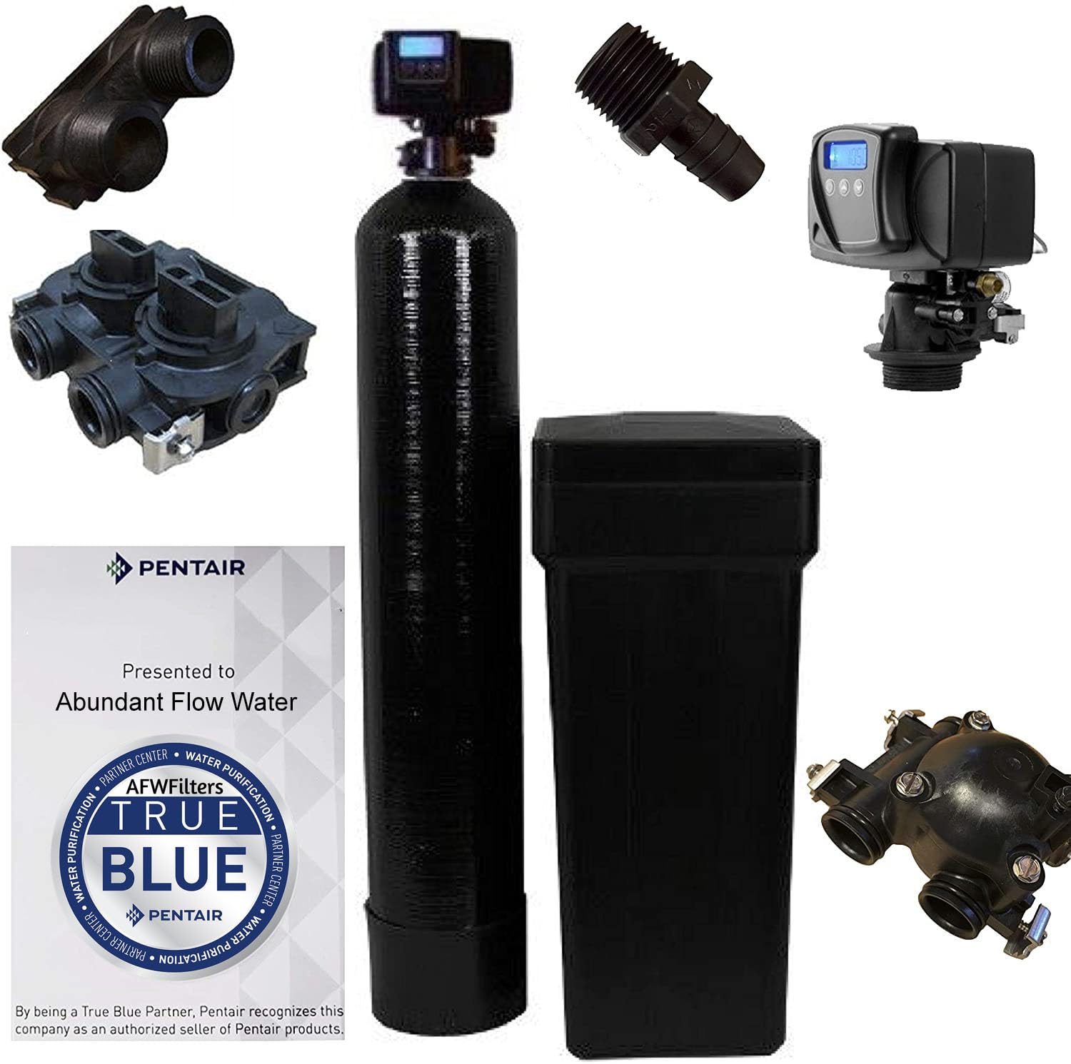 AFWFilters WS48-56SXT AFWFilters 5600SXT 48k with 1" Bypass Softener Digital SXT Metered Whole House System