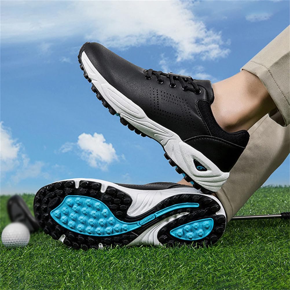 Zapatos De Golf para Hombre Golfistas Impermeables Sin Clavos Zapatillas De Deporte Tenis Ligero Al Aire Libre Golf Entrenadores De Fitness