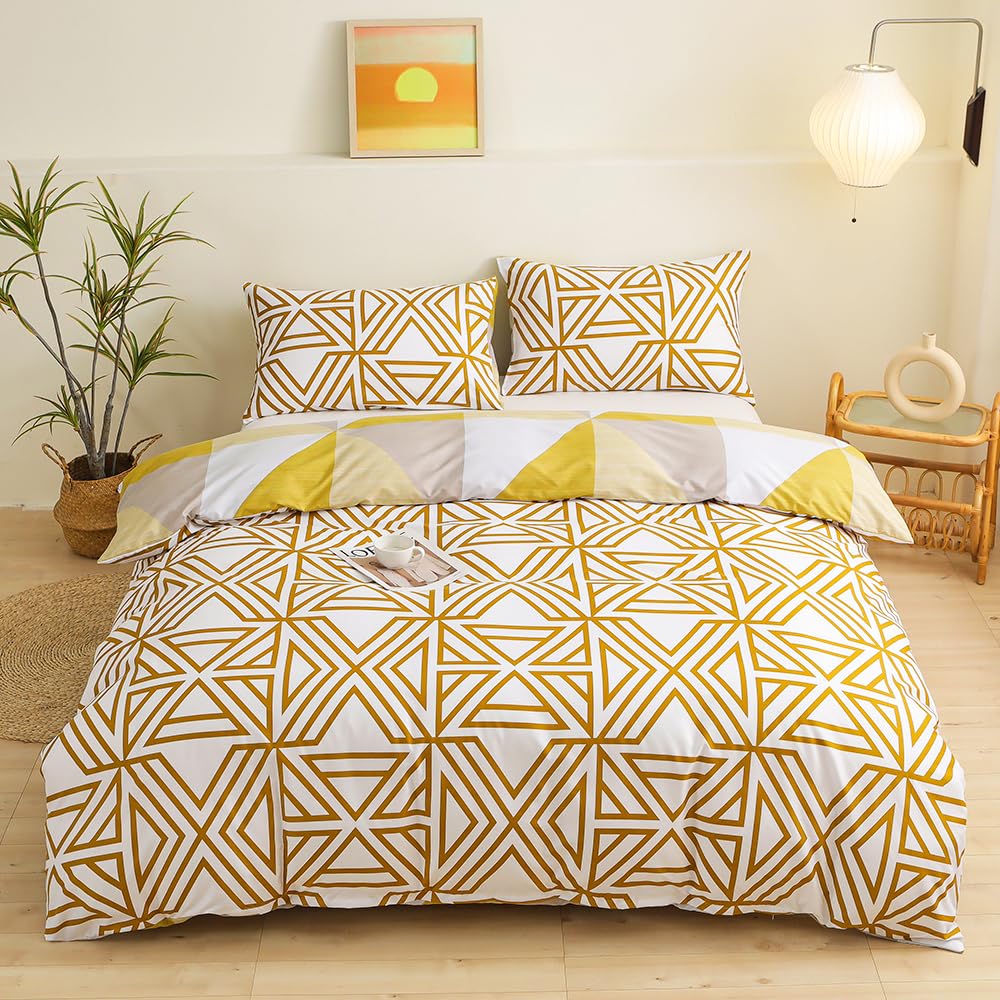 Housse de Couette 230x260 cm pour illuminer votre chambre avec des lignes géométriques
