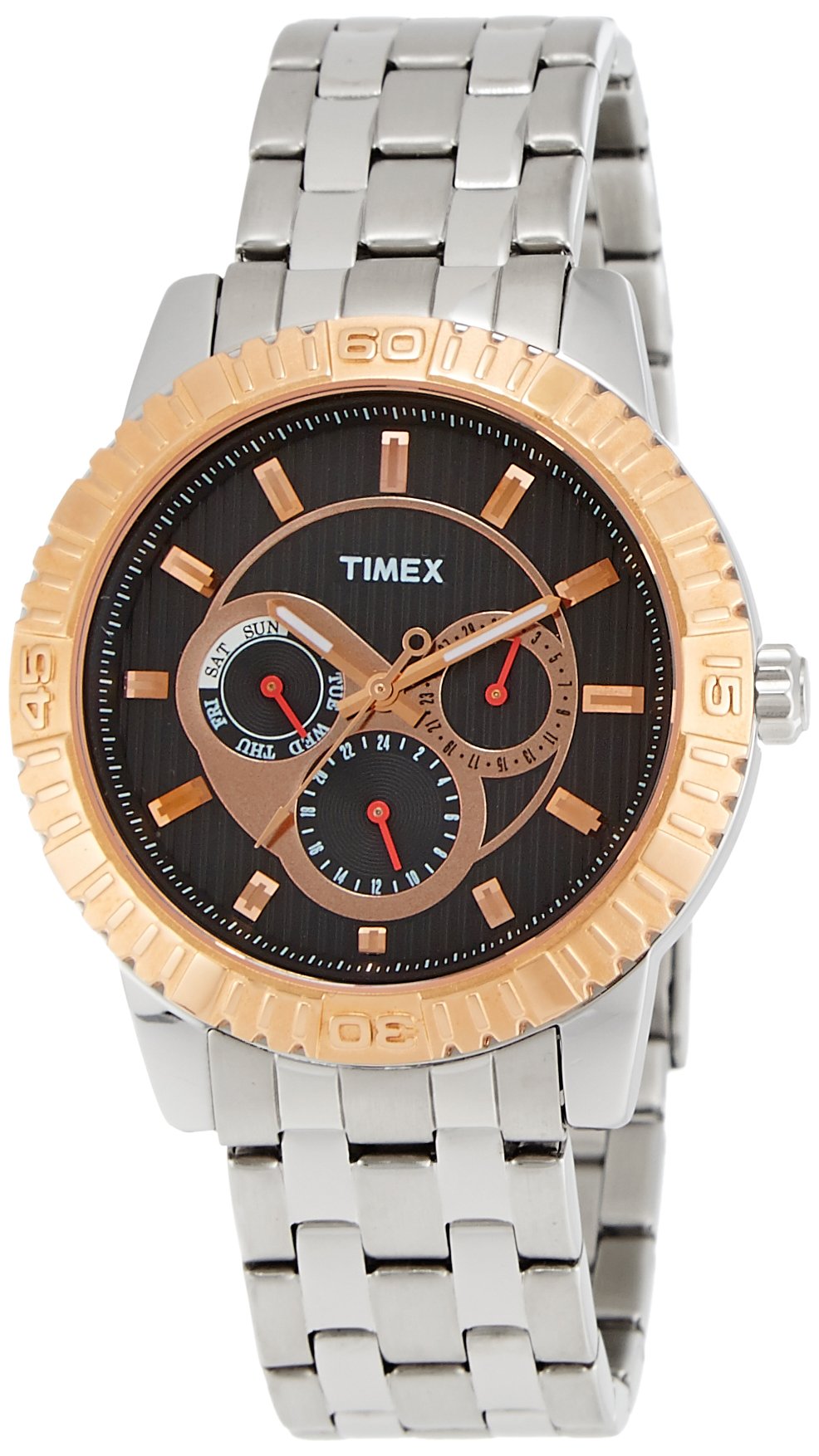 Timex Men Stainless Steel E-Class Analog Black Dial Watch-Ti000Q30200, Band Color-Silver (B009TU8J9Q) Amazon Price History, Amazon Price Tracker