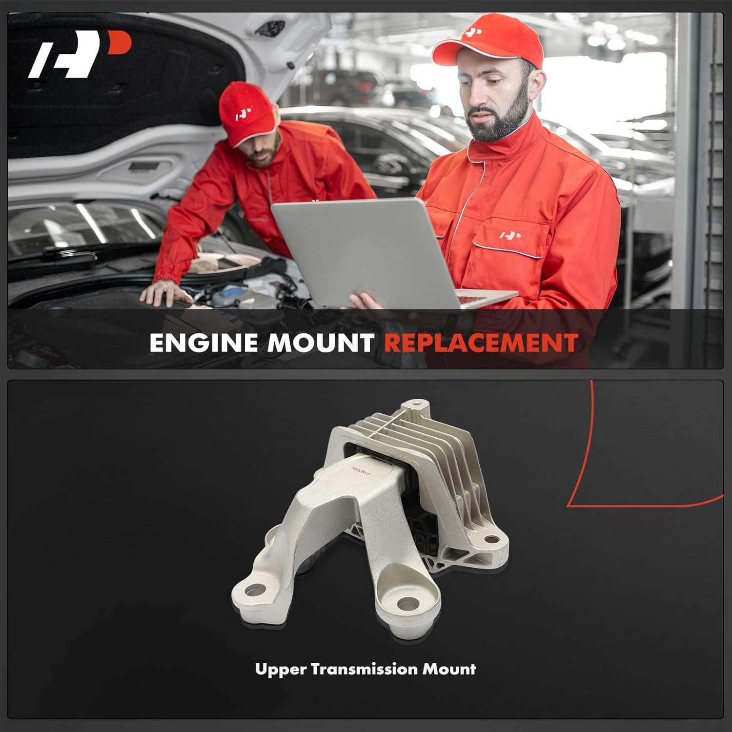 A-Premium Upper Transmission Mount Compatible with Chevrolet Malibu 2016 2017 2018, 1.5L, Automatic Transmission