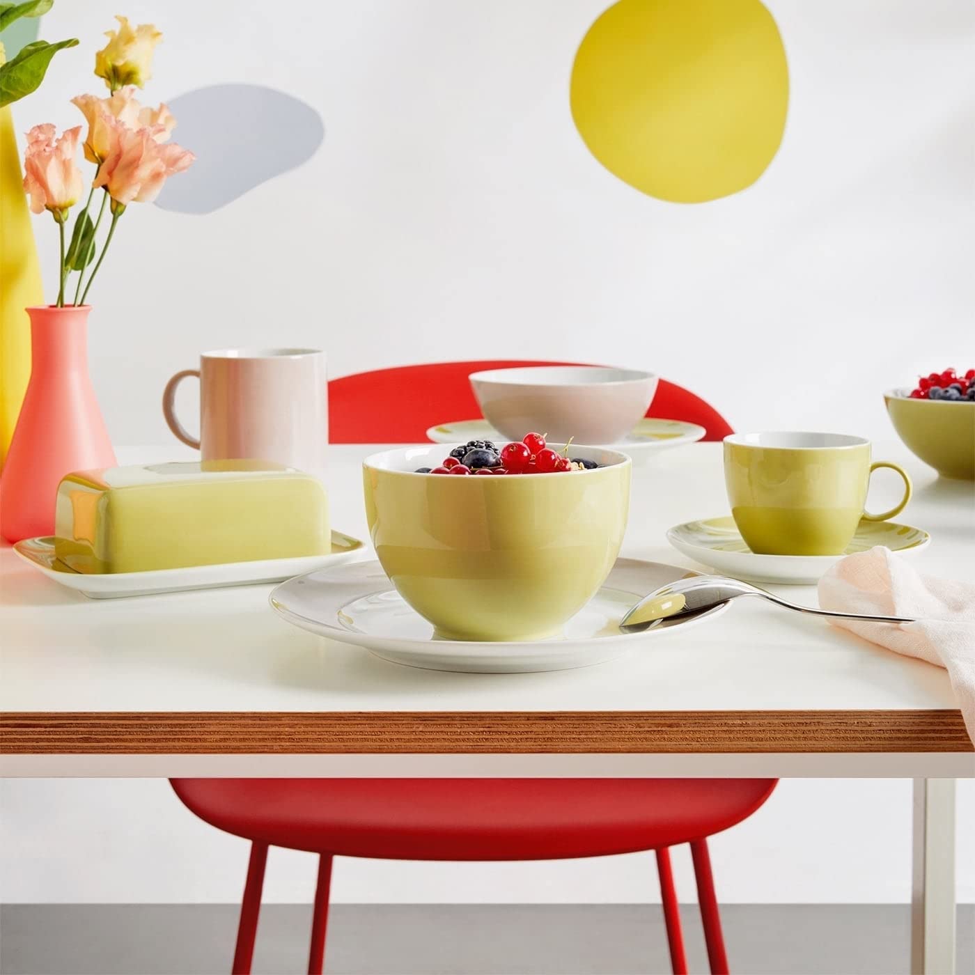 Thomas Sunny Day Speiseteller – 27 Cm, Avocado Green, Spülmaschinenfest & Mikrowellengeeignet